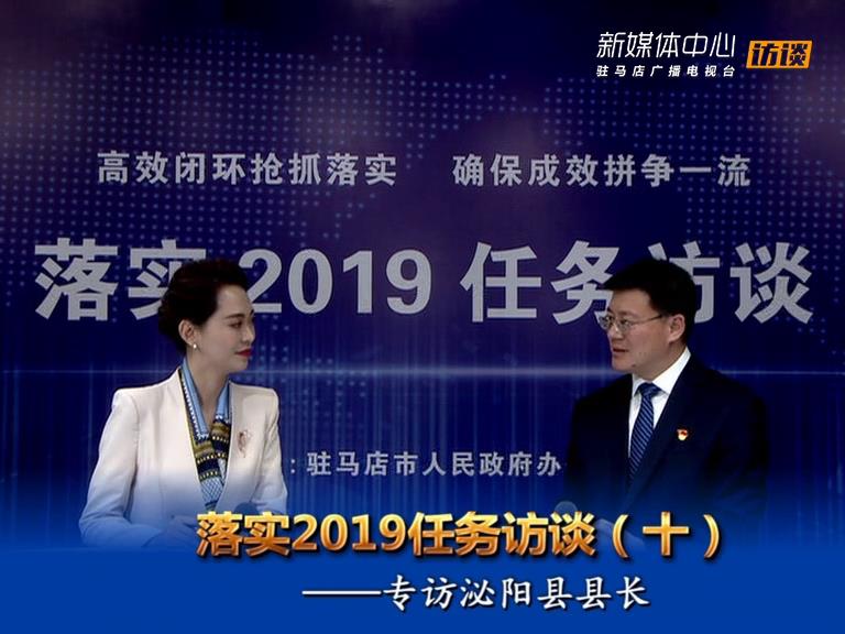 落實2019任務(wù)訪談--泌陽縣人民政府縣長魏華偉