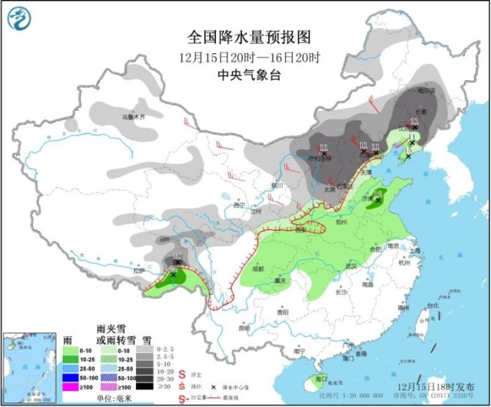 暴雪預(yù)警拉響！北方遇今冬以來(lái)最大范圍降雪