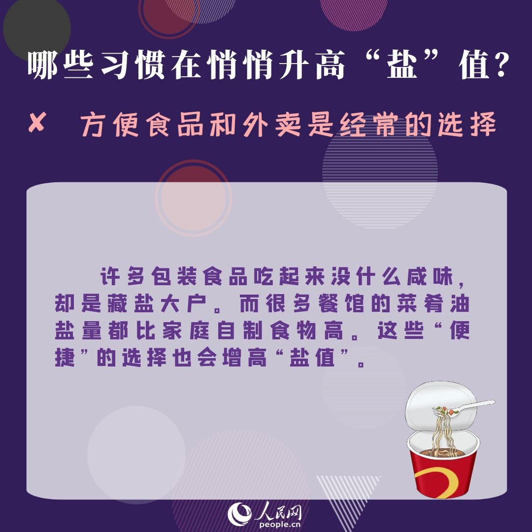 哪些習慣在悄悄升高你的“鹽”值 健康“減鹽”這五點很重要