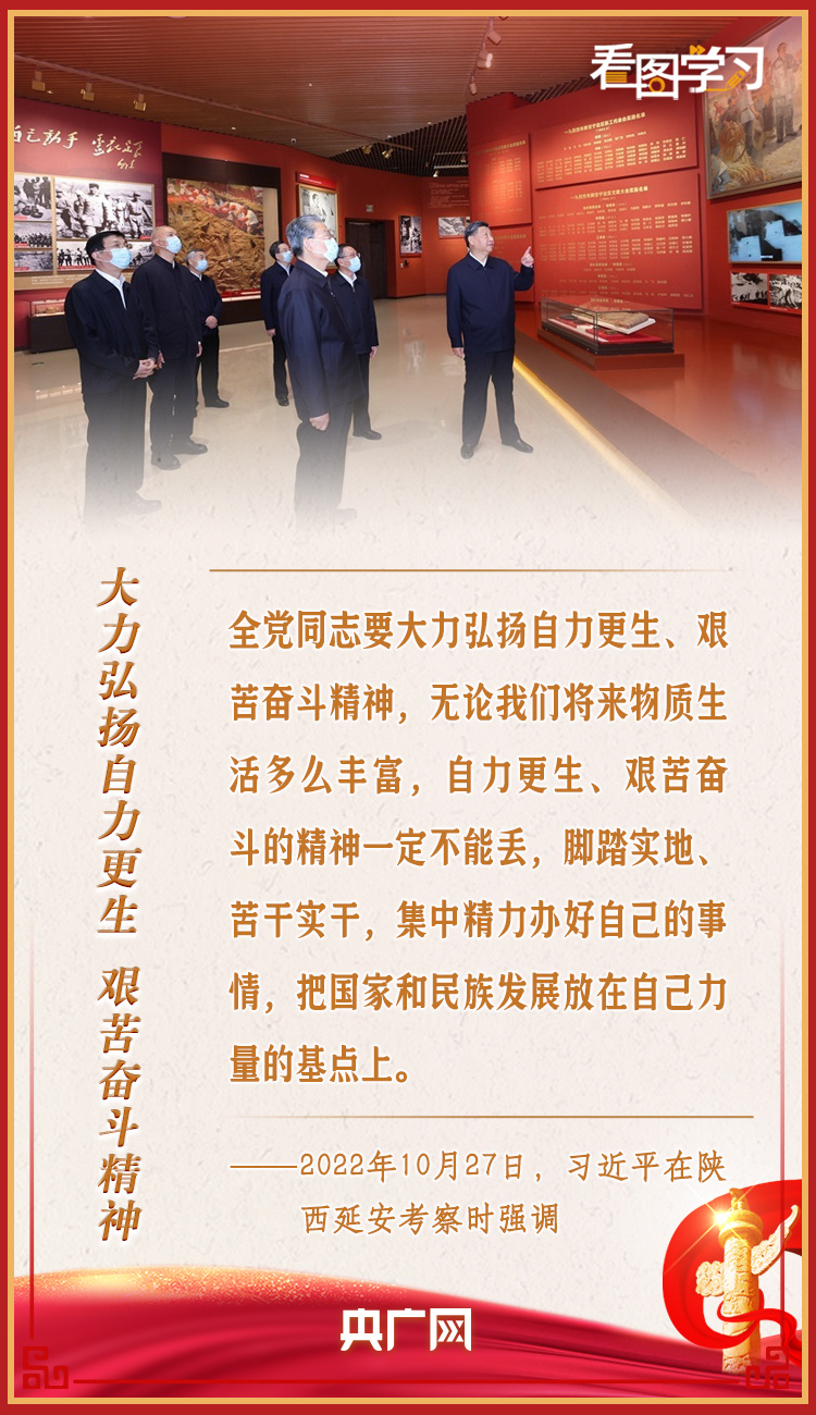 看圖學(xué)習(xí)丨自力更生、艱苦奮斗的精神一定不能丟