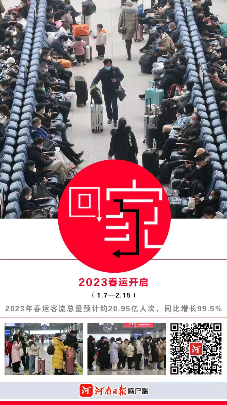 關(guān)注2023春運(yùn) | 鄭州鐵路預(yù)計(jì)發(fā)送旅客逾1203萬(wàn)人 “米”字高鐵網(wǎng)作用凸顯