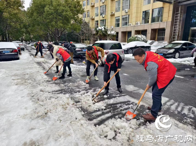 駐馬店市驛城區(qū)開(kāi)展清雪除冰志愿服務(wù)活動(dòng)