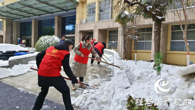 駐馬店市驛城區(qū)開(kāi)展清雪除冰志愿服務(wù)活動(dòng)