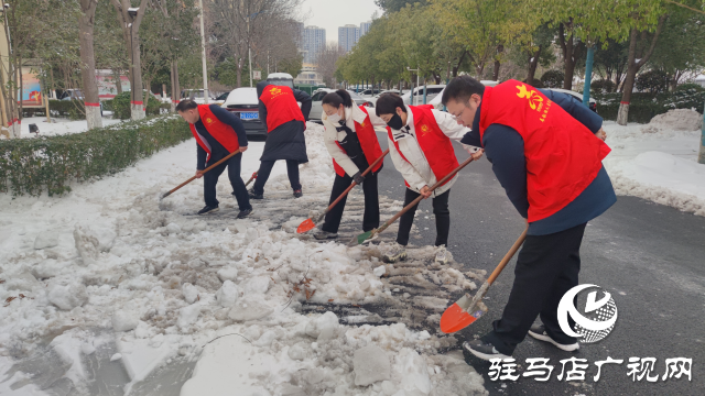 駐馬店市驛城區(qū)開(kāi)展清雪除冰志愿服務(wù)活動(dòng)