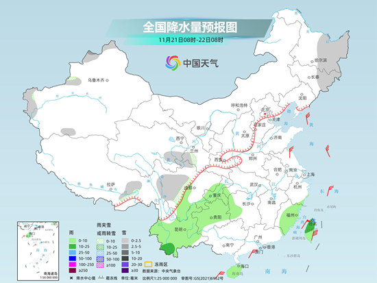 我國天氣進入短暫平靜期 23日起寒潮攜大風(fēng)降溫雨雪來襲