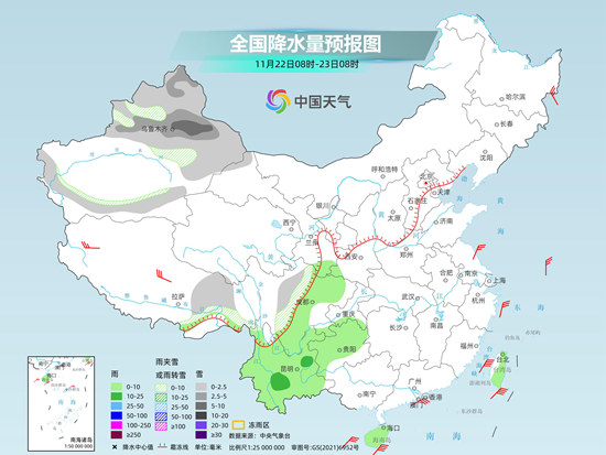 我國天氣進入短暫平靜期 23日起寒潮攜大風(fēng)降溫雨雪來襲