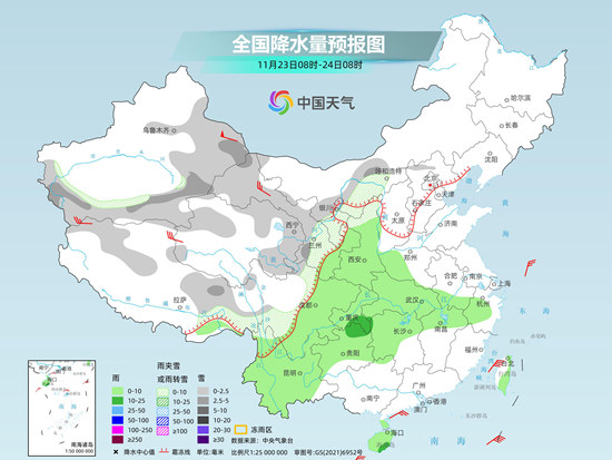 我國天氣進入短暫平靜期 23日起寒潮攜大風(fēng)降溫雨雪來襲