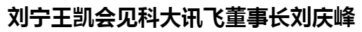 劉寧王凱會見科大訊飛董事長劉慶峰